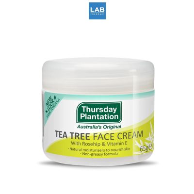 Thursday Plantation Tea Tree Face Cream with Rosehip &amp; Vitamin E 65 g. เทริสเดย์ แพลนเทชั่น ที ทรี เฟซ ครีม วิธ โรสฮิป แอนด์ วิตามินอี 1 กระปุก 65 กรัม
