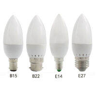 LED Globe Bulb Candle Light Bulbs B22 E27 E14 B15 3W 5730 SMD 110V 220V for Home Chandelier Flame lamp Replace Bulb