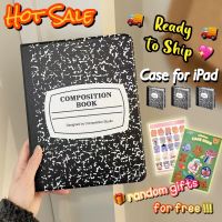 {RUBBIE Shell} สำหรับ Case iPad พร้อมเคสที่ใส่ดินสอหนังสือองค์ประกอบสำหรับ iPad 10th 7th 8th 9th Air 4/5 Pro 11 10.9