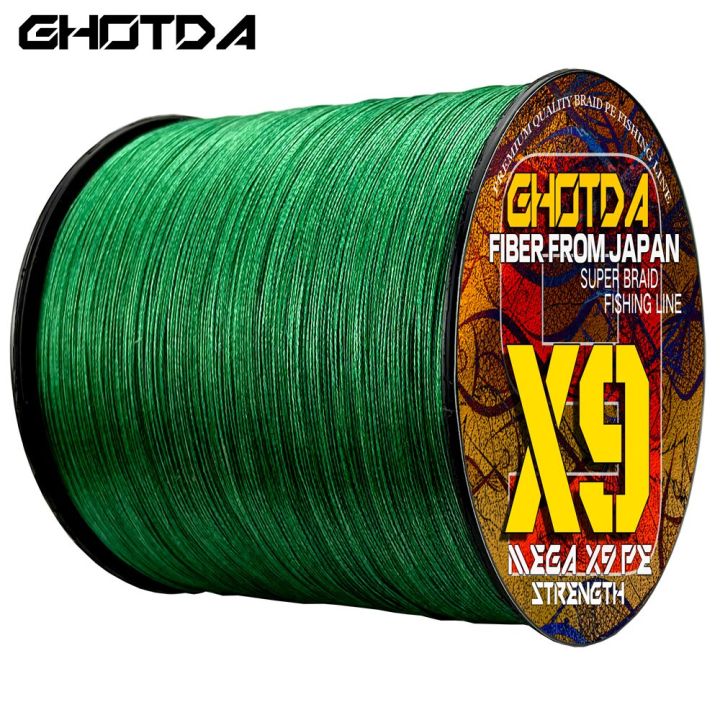 ghotda-x9-japan-toughness-and-durable-fiber-fishing-line-100m-0-14mm-0-55mm-pe-braided-super-strong-fishing-line-9-45-4kg