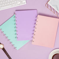 A4 A5 Removable Loose-leaf Notebooks Student Colorful Mushroom Hole Paper Binding Notepad With Ring Disc Diary Business Notebook Note Books Pads