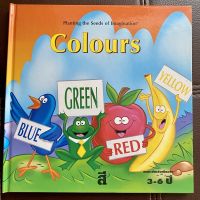 หนังสือปกแข็งสองภาษาเรื่อง Colours สี สำหรับเด็กอายุ 3-6 ปี 20 หน้า