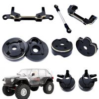 SCX10 III Portal Axle Housing Brass Weight Black Electrophoresis for 1/10 SCX10 III AXI03007 Cpara RC Crawler Car Upgrade Parts  Power Points  Switche