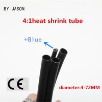 1meter 4:1 heat shrink tube  with Glue thermoretractile heat shrinkable tubing heat shrink tubing diameter 4MM-72MM Cable Management