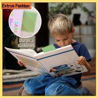 ESTRUS FASHION 8 Pcs พลาสติกทำจากพลาสติก บุ๊คมาร์คบัตรคู่มือ สีสันสดใส โปร่งใสโปร่งใส เครื่องช่วยการอ่าน ของใหม่ แถบไฮไลท์ บาร์อ่านนำ สำหรับเด็กๆ