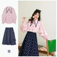 [สินค้าลิขสิทธิ์แท้] IRIS BOUTIQUE IS2331011-IK2331013 Sweet words shirt/Sweet words skirt เสื้อผ้าผู้หญิง เสื้อเชิ้ต