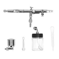 T187 Professional 0.3mm Airbrush Set for Model Making Art Painting Set Airbrush+7CC Pigment Cup+20CC Pigment Cup+Wrench+Dropper