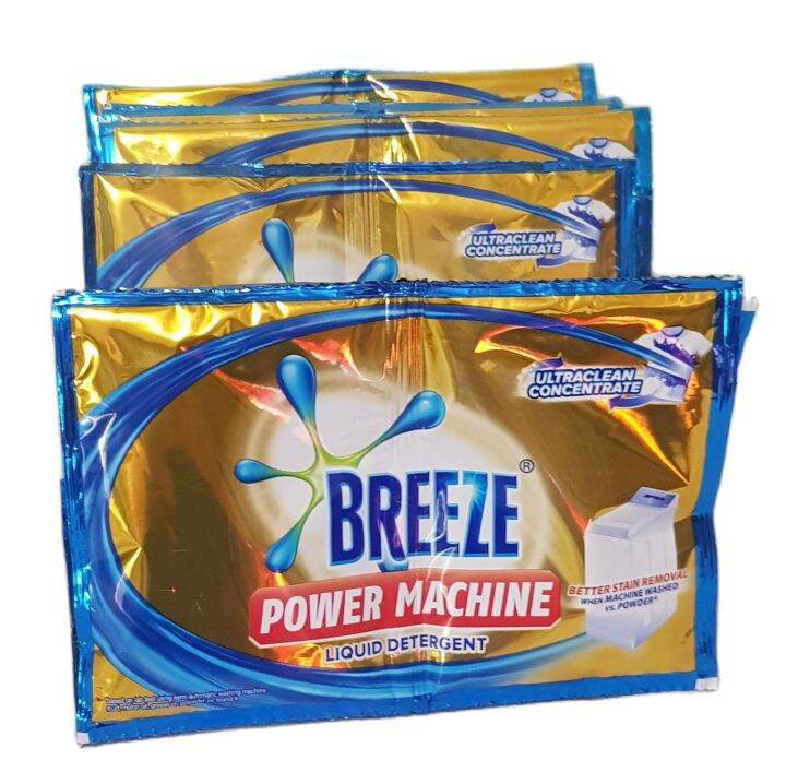 Breeze Liquid Detergent Power Machine (24 packs x 64 ml) Lazada PH