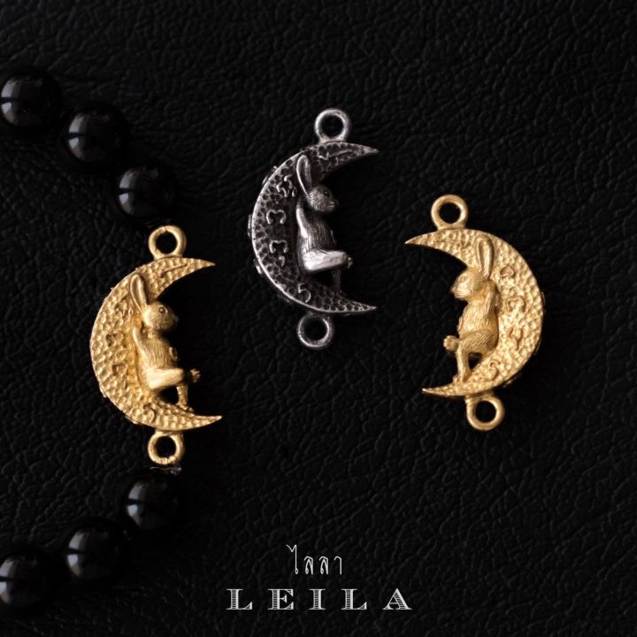 leila-amulets-กระต่ายซบจันทร์-พร้อมกำไลหินฟรีตามรูป