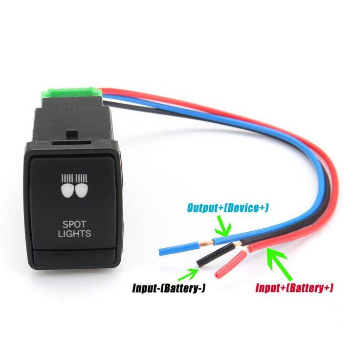 Push Switch LED Fog Driving Light Bar Button For Pathfinder Navara