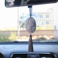 【CW】FinRu Factory Direct Car Pendant Indoor Hanging Oval Perfume Essential Oil Ceramic Diffuser Accessory Decoration Air Freshener