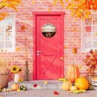 Mason Jar Light Thanksgiving Wooden Door Plate Exquisite Welcome Sign Door Decoration Thanksgiving Vanity Wall Decorations