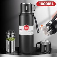 ♨∏❏ 1000ML Stainless Steel Thermos Bottle for Hot Coffee Vacuum Thermal Water Bottle Insulated Cup Vacuum Flasks Double Wall Travel