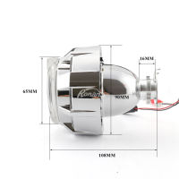 RONAN 2.0รถจักรยานยนต์ Bi Xenon HID โปรเจคเตอร์เลนส์คู่ LED Angel Eyes ชุดเต็มสำหรับ H4 H7ไฟหน้ารถหมอก Rfit