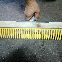 Concrete Cement Pavement Embossing Brush Road Engraving Device Manual Hair Pulling Brush Road Surface Stainless Steel Hair Pulling Brush