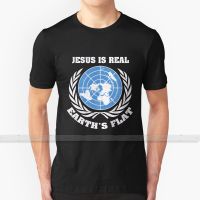Jesus Is Real s Flat For Men Women T Shirt Print Top Tees 100% Cotton Cool T - Shirts S - 6xl Jesus Flat Flatter XS-6XL