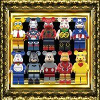 Bearbrick Spiderman อะนิเมะการ์ตูน Action Kamen วันเกิดของขวัญของเล่นเพื่อการศึกษาเด็ก DIY Building Blocks Minifigures อิฐ Movie