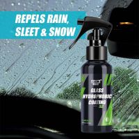 【hot】☼ஐ  Car Glass Hydrophobic Spray rain glass Cleaner ceramic coating protects your car window windscreens