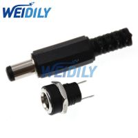 10PCS 5Pair DC Power Connector pin 2.5x5.5mm Female Plug Jack Male Plug Jack Socket Adapter DC-022B 5.5x2.5mm