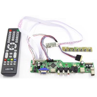 2021Driver Board for 13.3" N133B6-L01 N133B6-L02 N133B6-L04 LCD Display TV+USB+VGA+HDMI-Compatible 1366×768 Controller Board