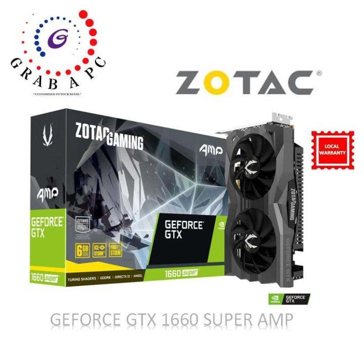 ZOTAC GAMING GEFORCE GTX 1660 SUPER AMP 6GB GDDR6 (ZT-T16620D-10M