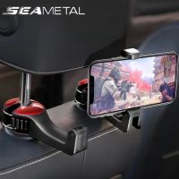 SEAMETAL Universal Car Headrest Hook Phone Holder Multifunctional Auto Seat Back Hanger Rear Seat Clips for Car Accessories