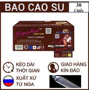 GÓI tiện lợi 30 , 50 chiếc bao cao su Supermen , nhập khẩu , gai gân