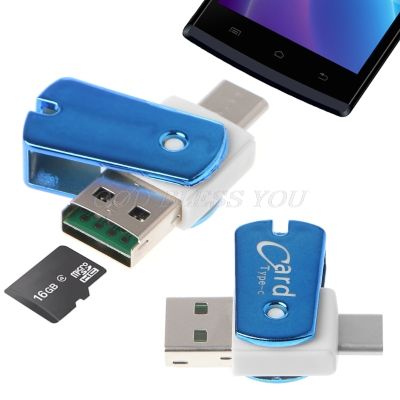 USB 3.1ชนิด C USBC เป็นไมโครการ์ดเอสดีทีเอฟอะแดปเตอร์สำหรับตัวอ่านสำหรับ PC Cellphon Drop Shipping Feona