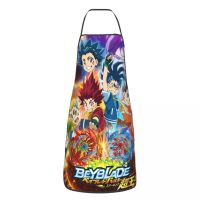 ผ้ากันเปื้อนโพลีเอสเตอร์ Beyblade Burst Anime 52 * 72 ซม Kitchen BBQ Bibs Tablier Florist เชฟและบาริสต้า Artisan Pinafres