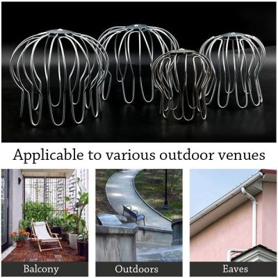 【cw】hotx Fitting Protection Netting Pipe Cap Roof Floor Drain Balcony Drainage Cover Gutter Guard Strainer