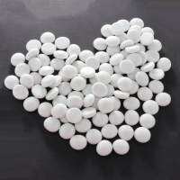 ALILAZA 100Pcs แก้วทรงแบน Marble Pebbles ผ้าคลุมสำหรับห้องสปาประดับผสมสี