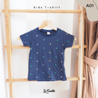 La Famille- เสื้อยืดคอกลมเด็ก (ลาย)