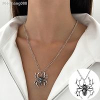 ♝◕☃ Punk Spider Pendant Necklace for Women Simple Retro Three-dimensional Geometry Insect Shape Necklace Jewelry Accessories 2023