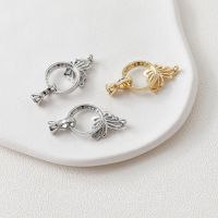 Hot2PCS 14K Gold Plated สร้อยข้อมือผีเสื้อ Link Buckle พร้อม Zircon เครื่องประดับทำสร้อยคอ DIY Hand Made ทองเหลือง Accessories