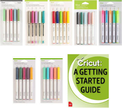 Cricut Machine Bulk Pen Set Variety Packs for All Design Space Fonts