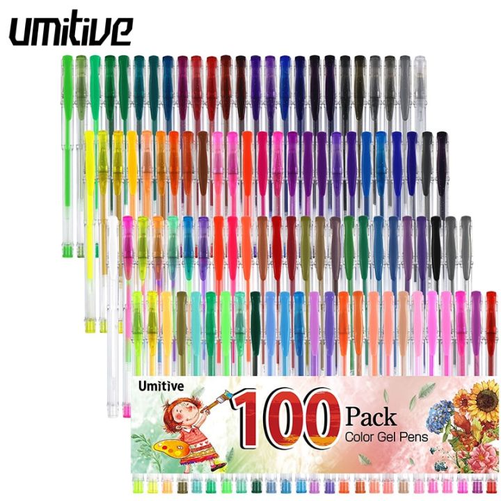 160 Pack Glitter Gel Pens Set for Coloring Books Craft Doodling