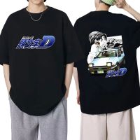 Anime Initial D Drift Ae86 T-Shirt Takumi Fujiwara R34 Skyline Gtr Jdm Vintage Short Sleeve Harajuku Men Cotton T Shirts S-4XL-5XL-6XL