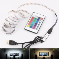 5V USB แถบไฟ LED RGB SMD 2835ไฟด้านหลังทีวีคอมพิวเตอร์ส่วนบุคคล50ซม. 1ม. 2ม. 3M 4ม. 5V โคมไฟ RGB แถบไฟ LED USB ริบบิ้นเทป DC 5V