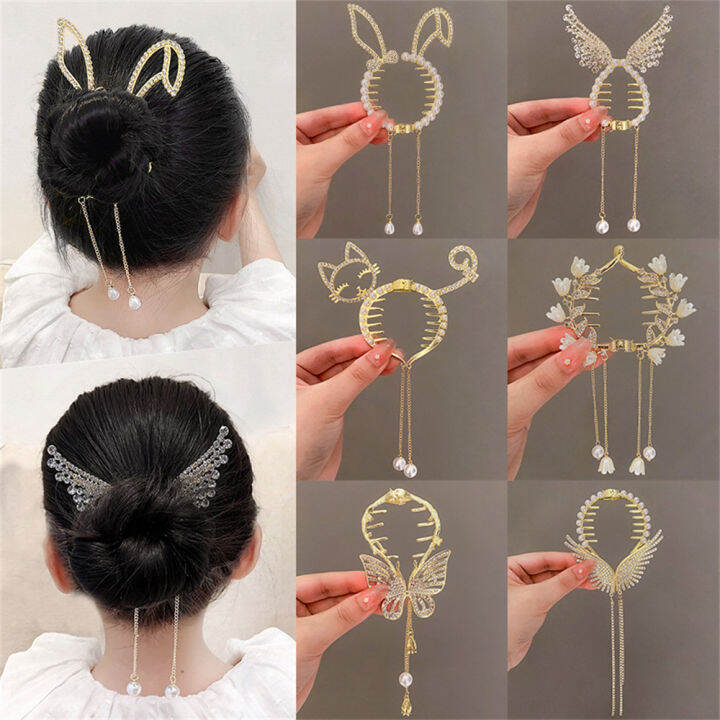 itmpearl-tassel-rhinestone-hair-clasp-round-bun-hair-claw-for-girls-women-high-ponytail-hair-clip-coil-hair-hair-buckle-headdress324203335512-s-www-ebay-com-http-กรงเล็บผมมวยทรงกลมพู่อุปกรณ์เสริมผมพลอ