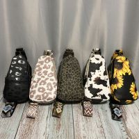 【YF】 Fashion Messenger Bags Animal Prints Crossbody Handbag PU Leather Sling Fanny Pack Wide Strap Small Female Ladies