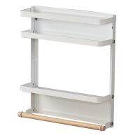 ขายดีเก็บเครื่องเทศ Organizer Rack สำหรับชั้นวางของในห้องครัวแม่เหล็กตู้เย็นติดผนัง