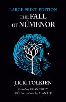 หนังสืออังกฤษ The Fall of Númenor : And Other Tales from the Second Age of Middle-Earth (Large type Large Print) [Paperback]