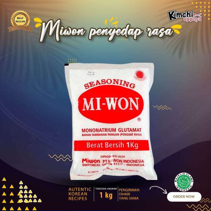 Miwon Seasoning Penyedap Rasa 1 Kg Micin Vetsin MSG (Penguat Rasa ...