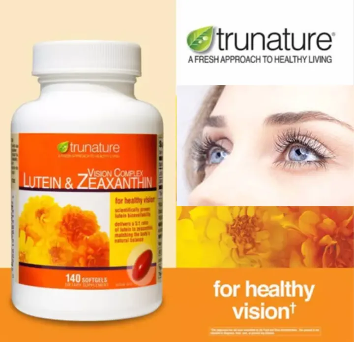 Lutein & Zeaxanthin Trunature Vision Complex 140เม็ด USA มองภาพชัดเจน
