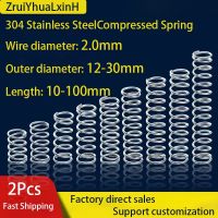 304 Stainless Steel Compression Spring Y-shaped Shock Absorption Return Spring Wire Diameter 2.0mm 2Pcs Customizable