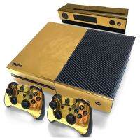 Gold Glossy Skin Sticker For ONE Console Controller + Kinect Decal Vinyl