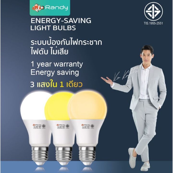 พร้อมส่ง-โปรโมชั่น-แท้100-randy-หลอดไฟกลม-led-ขนาด-24w-4000lm-ขั้วเกลียว-g13-และ-หลอดกลมเกลียว-e27-9w-เปลี่ยนแสงได้-3-แสง-ส่งทั่วประเทศ-หลอด-ไฟ-หลอดไฟตกแต่ง-หลอดไฟบ้าน-หลอดไฟพลังแดด