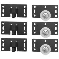 4Sets Sliding Door Wheels Rollers Pulleys Runners for Cupboard Wardrobe Cabinet Smoothly &amp; Mute Nylon Wheels