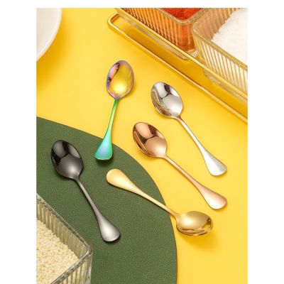 Mini Spoon 304Stainless Steel Small Soup Spoon Seasoning spoon 迷你湯匙 304不锈钢小汤匙 调味匙 咖啡匙 不锈钢汤匙