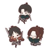 on Anime Eren Hanji Zoe Hans Rubber Keychain